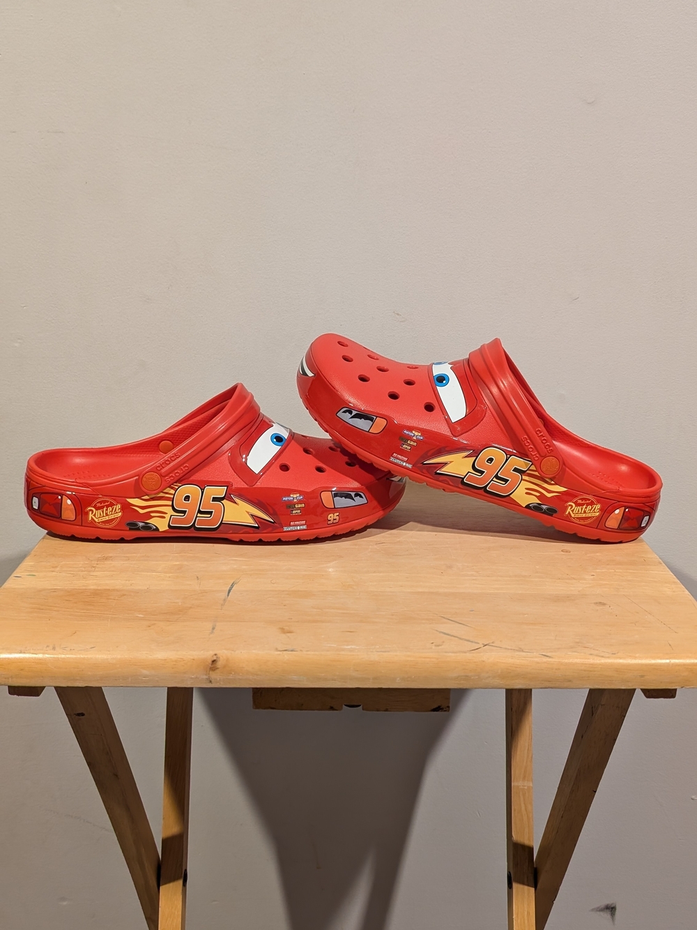 Crocs Classic Clog: Lightning McQueen (Size US Men's 12)
